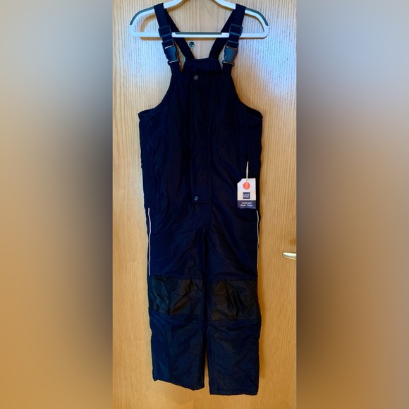 NWT Kids Lily and Dan Snow Bib Pants Size S (6/7) - Black - Picture 1 of 6